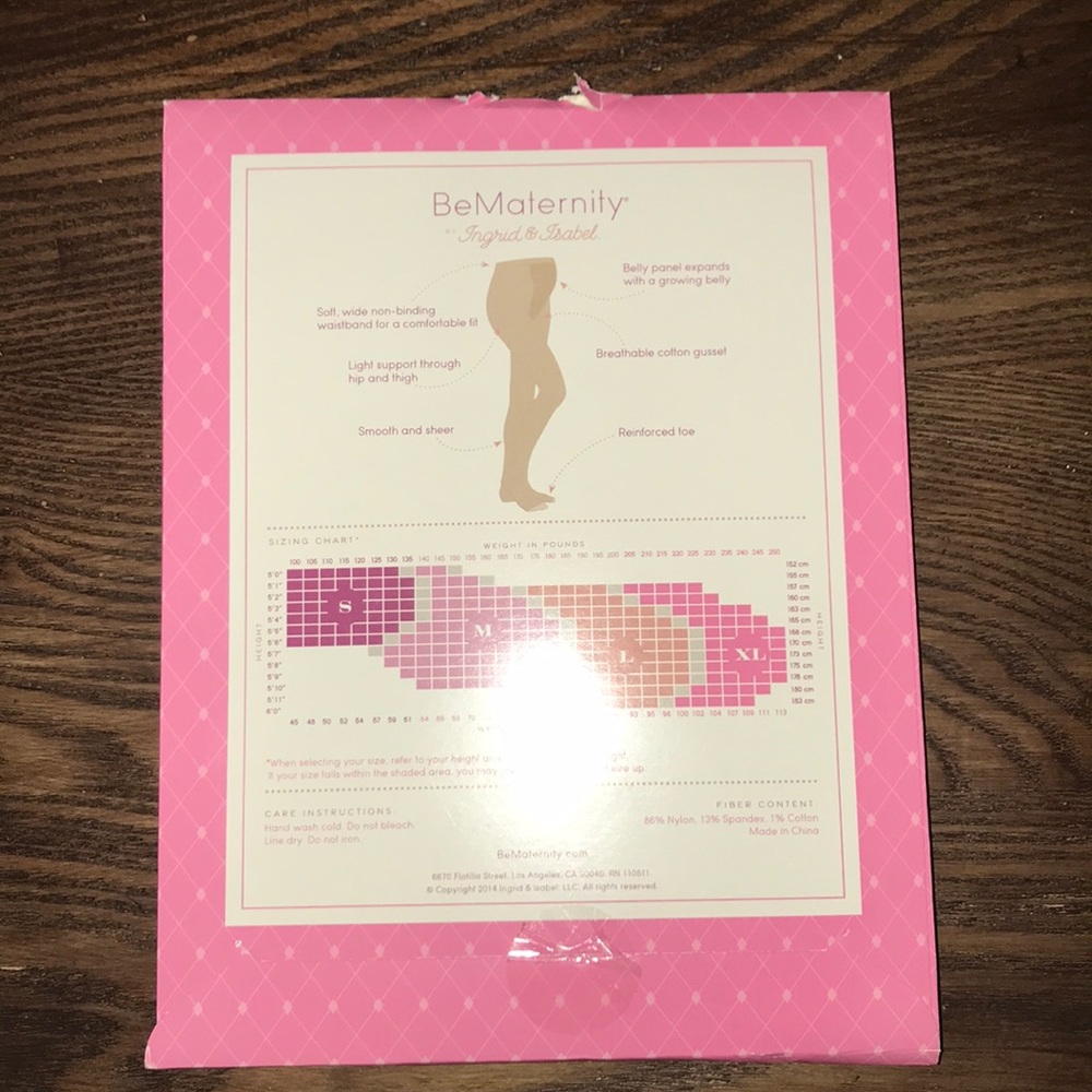 Sheer tan hosiery maternity from Ingrid & Isabel - Picture 2 of 7